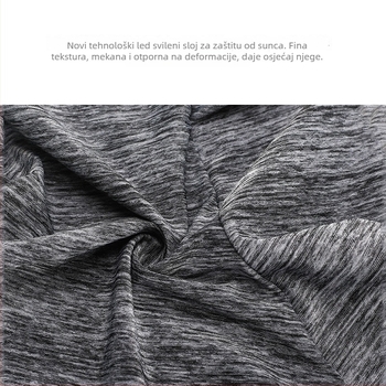 Unisex ljetni turbán od ice-silk za biciklizam – UV zaštita, otporan na prašinu, warp-knit tkanina