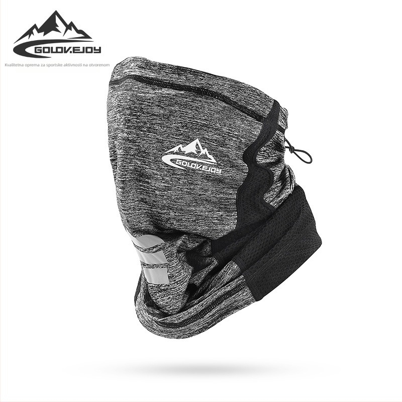 Maska za lice za vožnju biciklom i motociklom od ice silk, zaštita od sunca, stil Pullover Cape, warp knitting