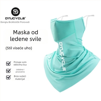 Maska za biciklizam sa zaštitom od sunca, fleece šal za vrat, unisex, na skladištu, prilagodljiva