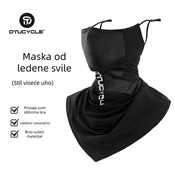 Maska za biciklizam sa zaštitom od sunca, fleece šal za vrat, unisex, na skladištu, prilagodljiva