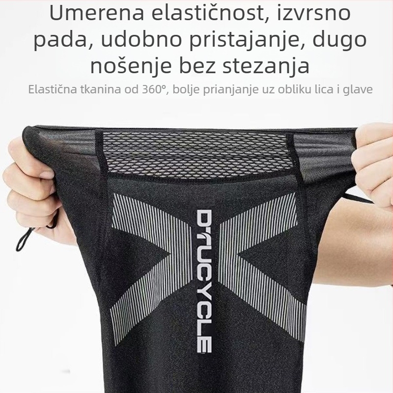 Maska za biciklizam sa zaštitom od sunca, fleece šal za vrat, unisex, na skladištu, prilagodljiva