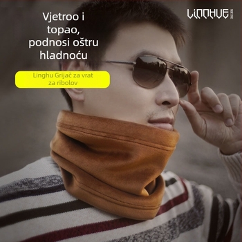 Zimska šalica za vrat s velurovim podstavkom, za ribolov, unisex, The Lake