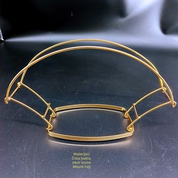 Kapuza za glavu od bakra s antiknim stilom, geometrijski skelet, elektroplatirano završno od Billion Hairpin