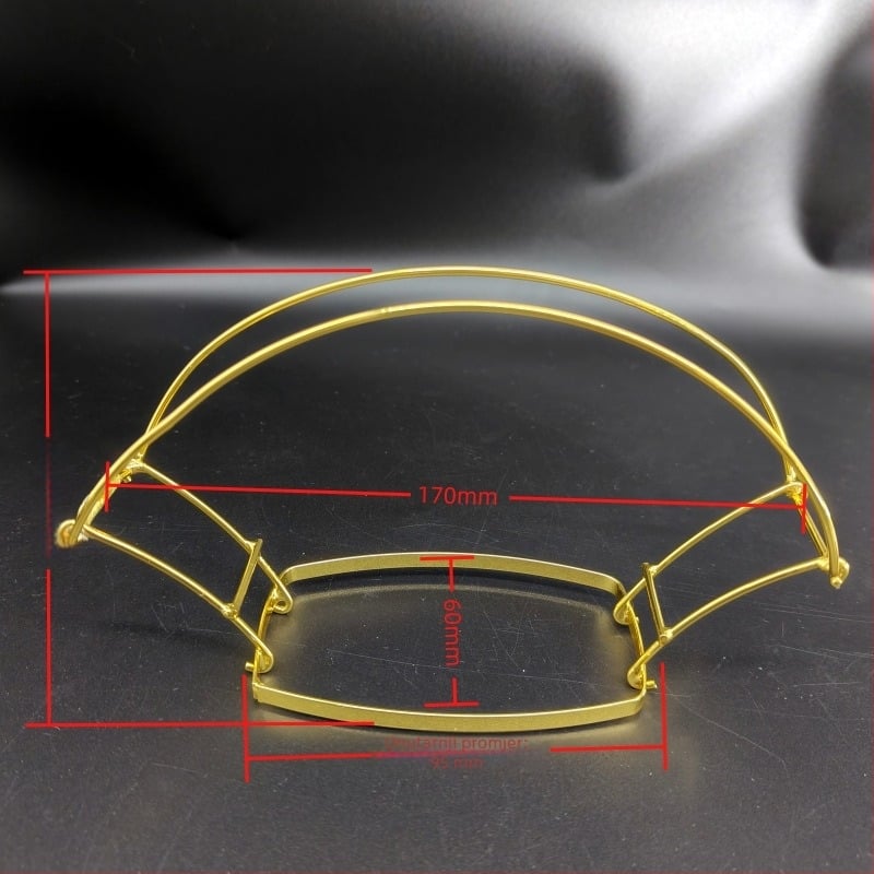 Kapuza za glavu od bakra s antiknim stilom, geometrijski skelet, elektroplatirano završno od Billion Hairpin