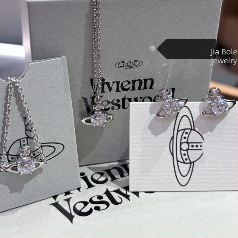 Ogrlica: Geometrijski Saturn privjesak, unisex, legura, lanac s križem, elektroplatinirana završna obloga
