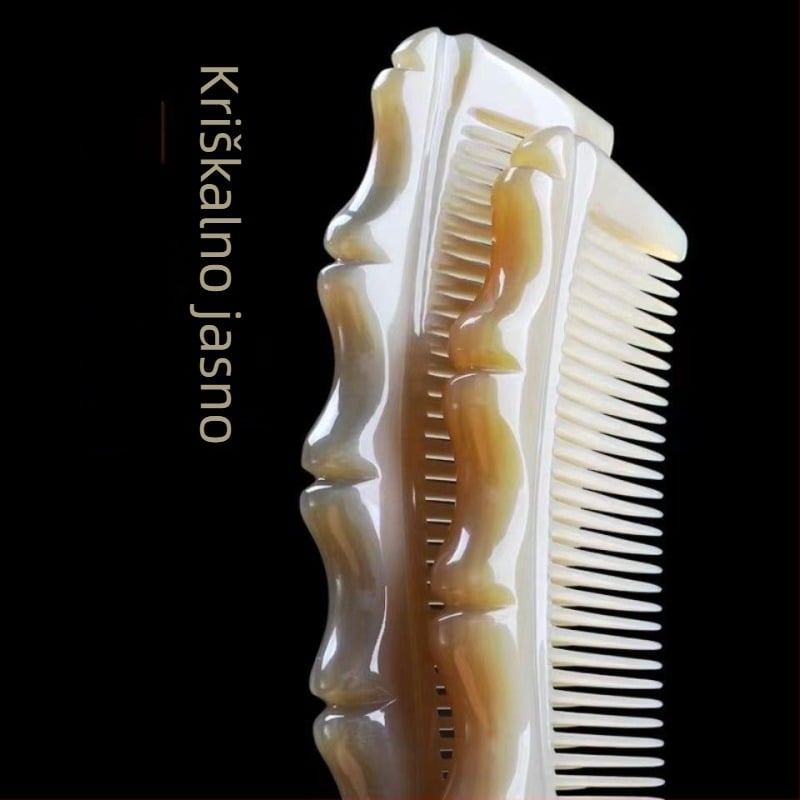 Really hreb od roga – luksuzni butik češalj za žene s dugom kosom