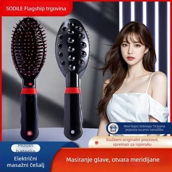 Električni masažni češalj s zračnim jastukom, njega kose, plastični, Comb Dile