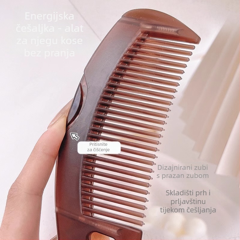 Četka za vlasište s uklanjanjem ulja, čišćenjem i masažom, plastična konstrukcija, njega vlasišta i perut