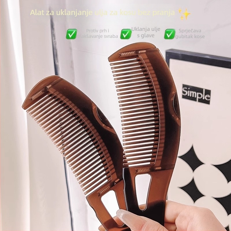 Četka za vlasište s uklanjanjem ulja, čišćenjem i masažom, plastična konstrukcija, njega vlasišta i perut