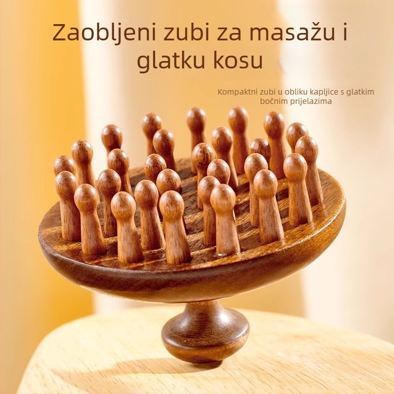CX drveni češalj za masažu skalpa od sandalovog drveta – za svakodnevnu upotrebu