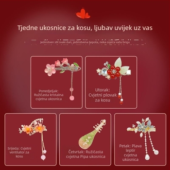 Cvjetna štipaljka za kosu, legura, elektroplatiranje, ženski korejski stil, dodatak za kosu