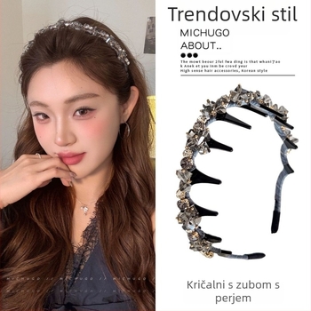 Čelenka za kosu s tekstilnom podlogom – ručna izrada, Niantang Jewelry, proljeće 2025
