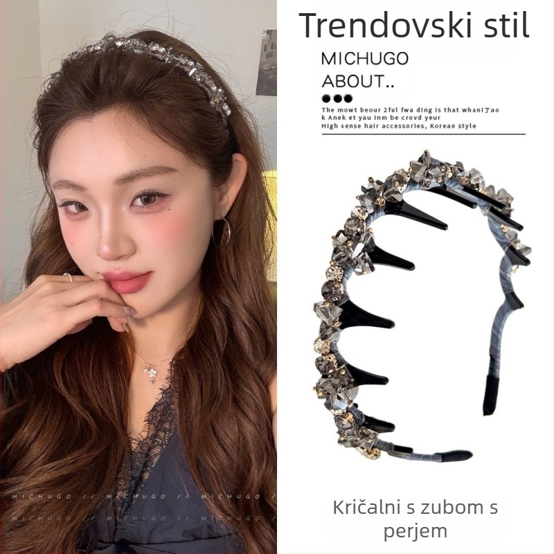 Čelenka za kosu s tekstilnom podlogom – ručna izrada, Niantang Jewelry, proljeće 2025