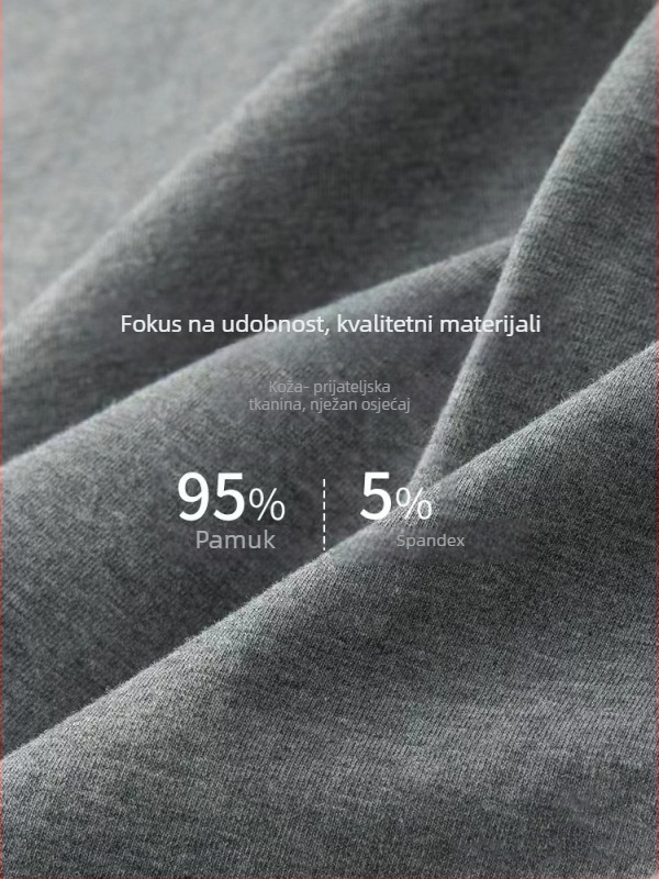 Muški sportski prsluk od 100% pamuka, za pokret, ljeto, Proljeće 2024, s ravnim rubom