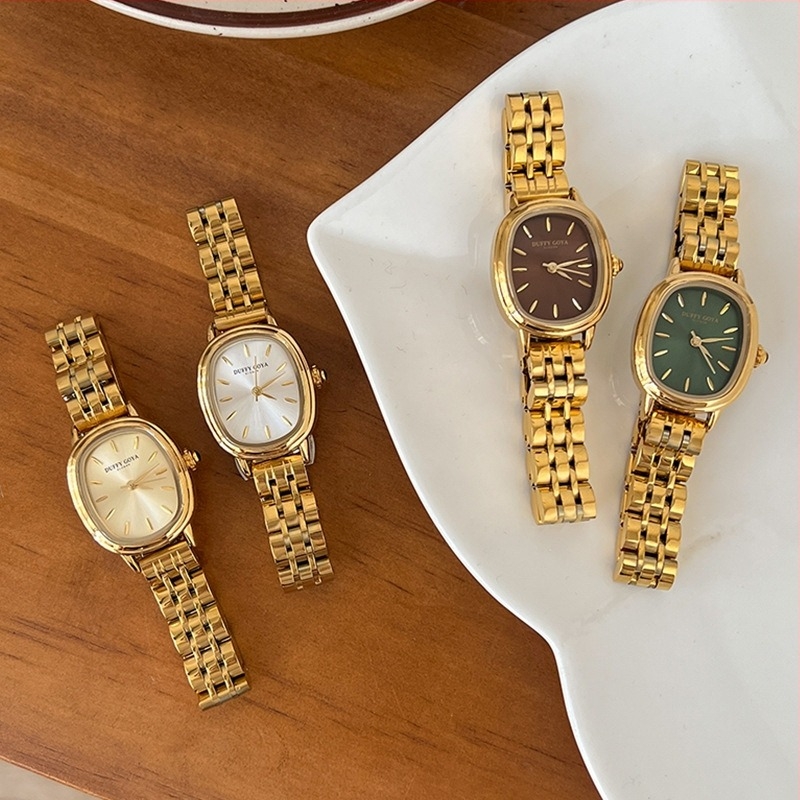 Duffy Goya DG726 ženski kvarcni sat s ovalnim cifernikom, kućište od legure, kaiš od nehrđajućeg čelika, vodootpornost 30M