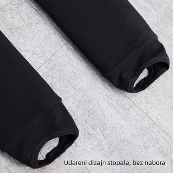 Trudničke hlače od vunene smjese, debele, potpora trbuha, visoka elastičnost