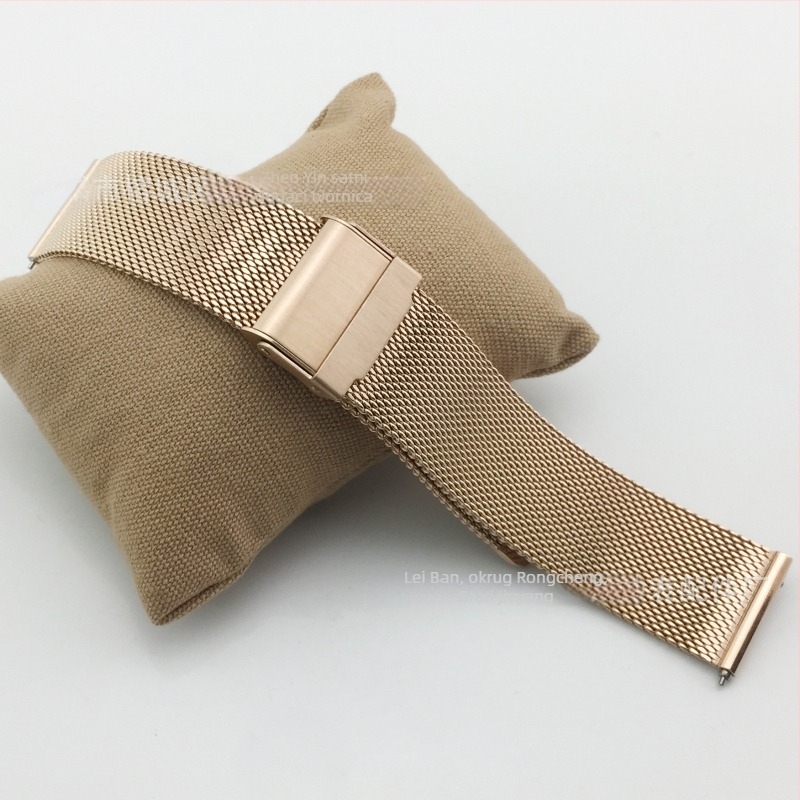 Milanese narukvica od nehrđajućeg čelika s dvostrukim sigurnosnim kopčama, linija 06, kompatibilno s Huawei, Samsung, DW