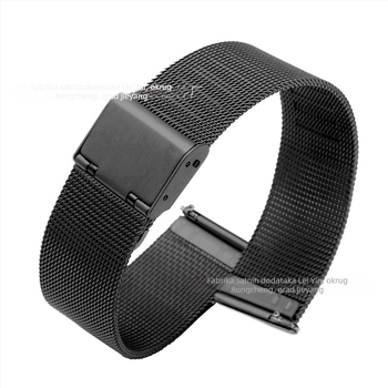 Milanesijska čelična narukvica za sat – vlastita marka, zimsko izdanje 2025, svestrani stil, gradski prijevoz