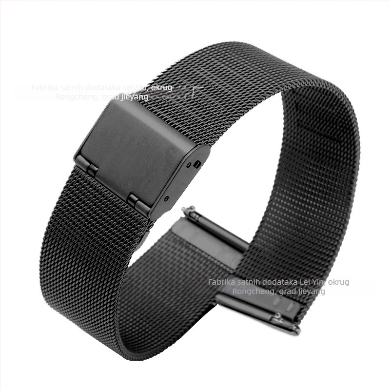 Milanesijska čelična narukvica za sat – vlastita marka, zimsko izdanje 2025, svestrani stil, gradski prijevoz