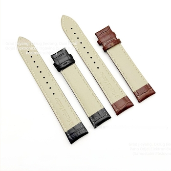 Paino kožna narukvica za sat, dvostrani prvi sloj kože s bambusovim uzorkom, uključuje pin kopču i leptir kopču