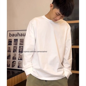 Majica s labavim krojem, dugi rukav, okrugli izrez, 96% pamuka, karikatura print (jesen)