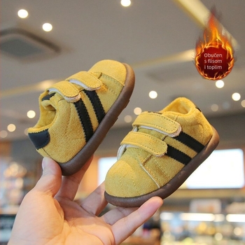 Dječje zimske tenisice s Velcro zatvaračem, unisex, gornji dio od sintetičke kože, protuklizna potplata, 1–6 godina