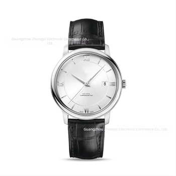 Automatski mehanički sat s kalendarom, safirno staklo, kožni kaiš, kućište od nehrđajućeg čelika