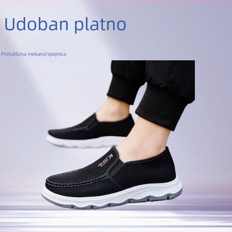 Muške casual platnene tenisice, prozračne, lake, protuklizna potplata, platnene gornji dio
