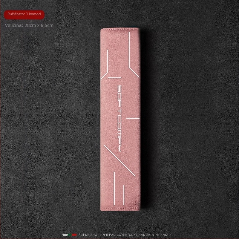 Zaštitnik ramena sigurnosnog pojasa automobila od velura, produženi dizajn, univerzalan za sve sezone, prilagodljiva obrada i tisk logotipa; mark Cool Car Jun; težina 0,2 kg