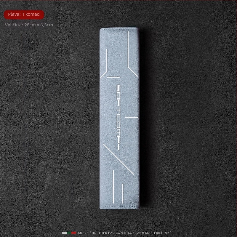 Zaštitnik ramena sigurnosnog pojasa automobila od velura, produženi dizajn, univerzalan za sve sezone, prilagodljiva obrada i tisk logotipa; mark Cool Car Jun; težina 0,2 kg