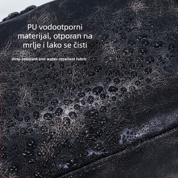 Runyu PU kožni neseser za kozmetiku, vodootporan, velikog kapaciteta, unisex putni organizator