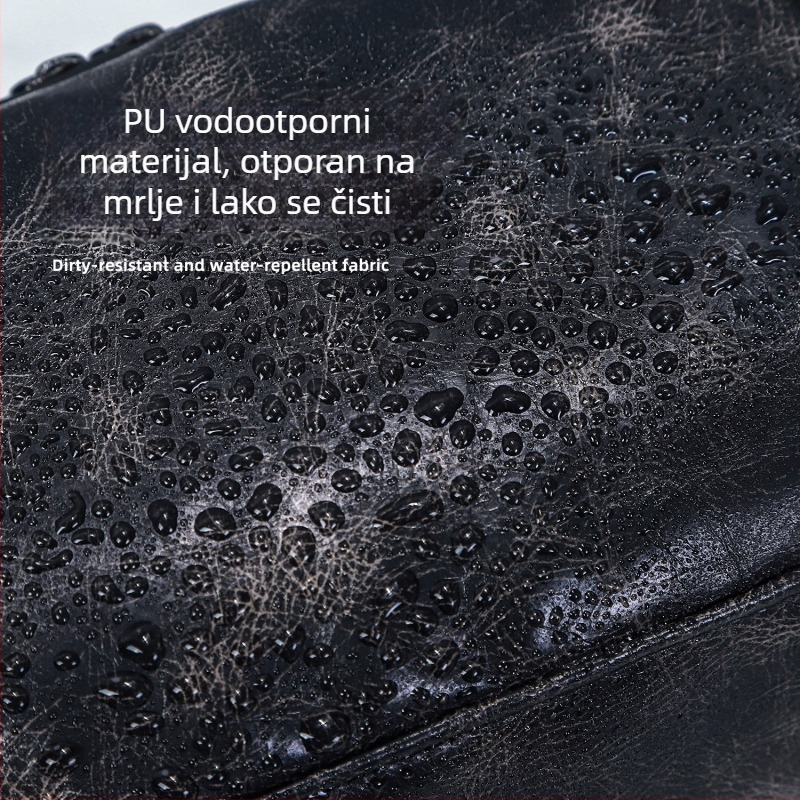 Runyu PU kožni neseser za kozmetiku, vodootporan, velikog kapaciteta, unisex putni organizator