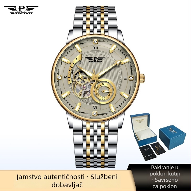 Pilot sat s automatskim mehaničkim mehanizmom, metalno kućište, čelična narukvica, mineralno staklo, model 6581