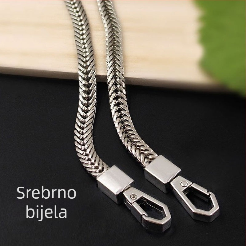 Remen za torbicu od PU materijala s metalnom lancem, za rameni ili crossbody (Materijal: PU; Kategorija proizvoda: remen za torbicu/rameni; Marka: Other)