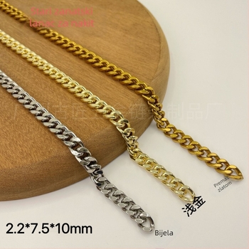 Metalni kaiš za torbu s lancem od 2,2 mm – podesivi crossbody/rameni kaiš za torbe i dodatke