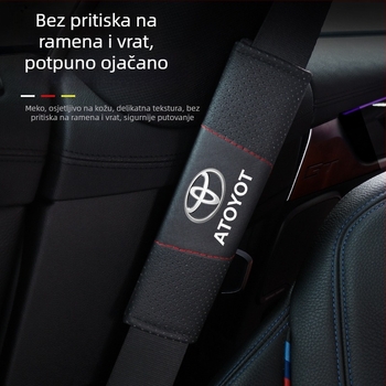 Tianjiang jastučići za rameni pojas automobila – kožni, udobni i prozračni, za duga putovanja