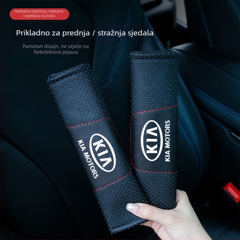 Tianjiang jastučići za rameni pojas automobila – kožni, udobni i prozračni, za duga putovanja