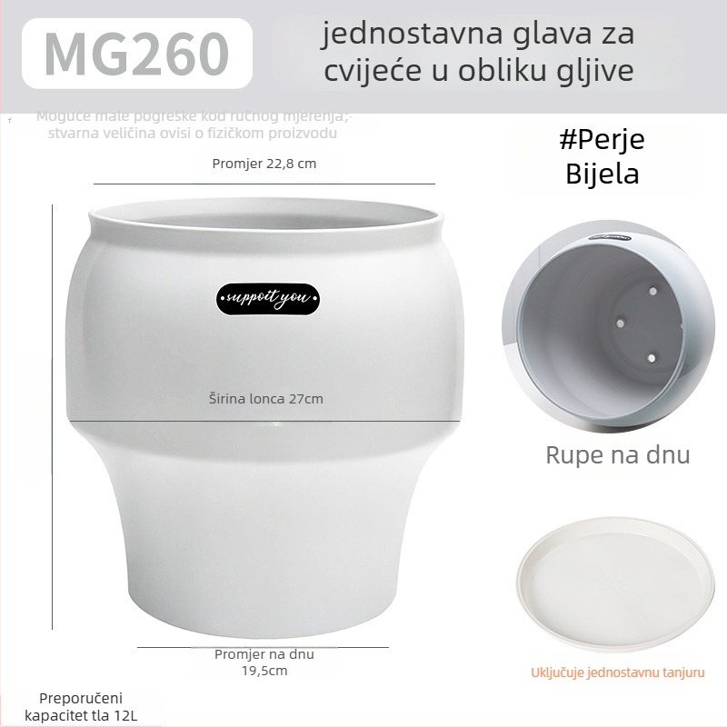 Posuda za cvijeće od smole (smola; skandinavski minimalistički stil; za stolno ili podnu upotrebu; prozračna; otporna na visoke temperature)