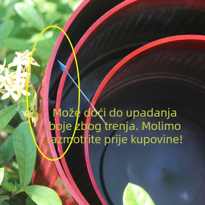 Lonac za cvijeće od smole za stolnu ili podnu upotrebu, minimalistički stil, injekcijsko lijevanje