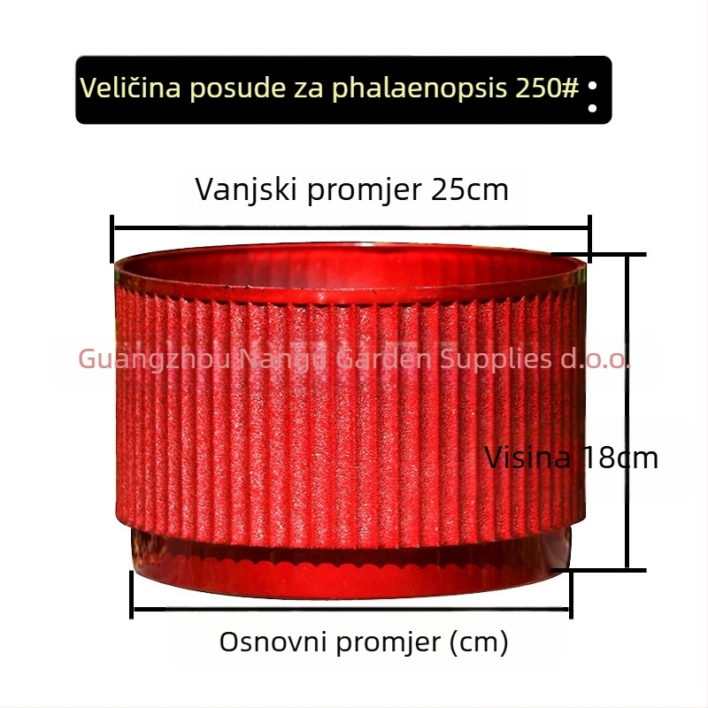 Lonac za cvijeće od smole za stolnu ili podnu upotrebu, minimalistički stil, injekcijsko lijevanje