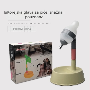 Plastična posuda za vodu za kućne ljubimce s mlaznicom - Bobo marka, pribor za hranjenje kućnih ljubimaca, kutija 100 kom.
