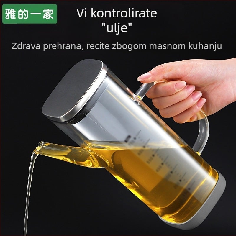 Hyvar staklena posuda za ulje, otporna na prolijevanje, kuhinjska posuda za sojin sos, ocat i ulje