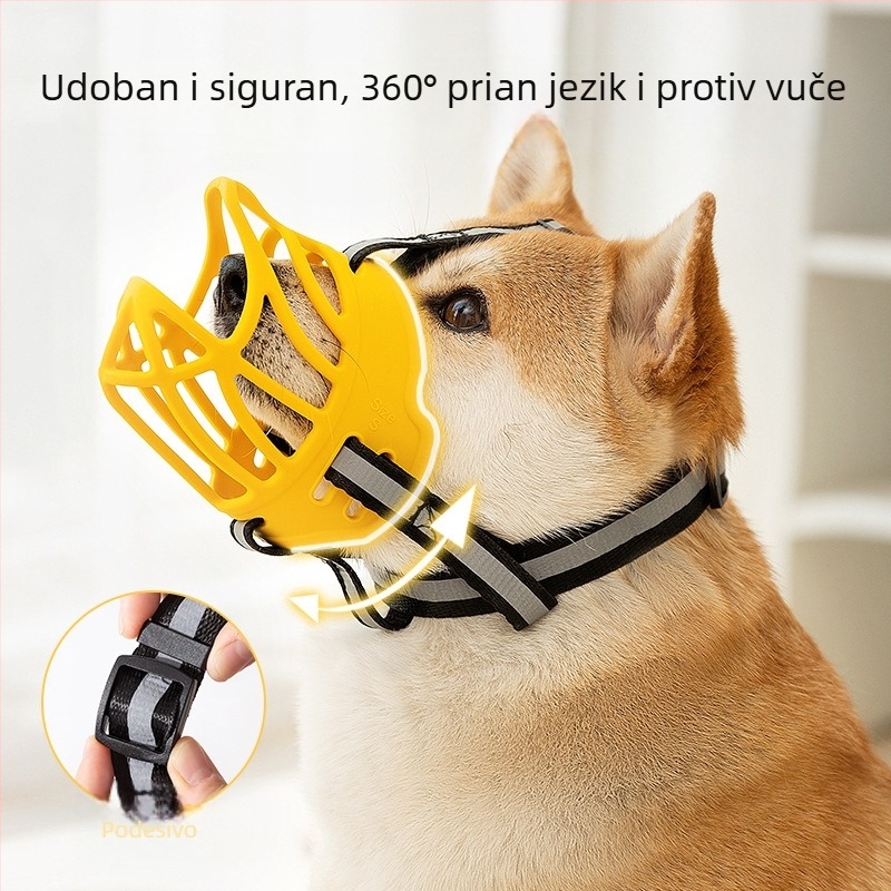 Njuška za pse Hippie dog – protiv ugriza, protiv lajanja, prozračna, udobna, od TPE