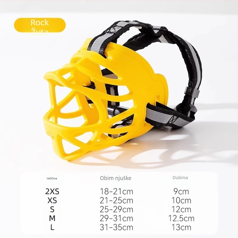 Njuška za pse Hippie dog – protiv ugriza, protiv lajanja, prozračna, udobna, od TPE