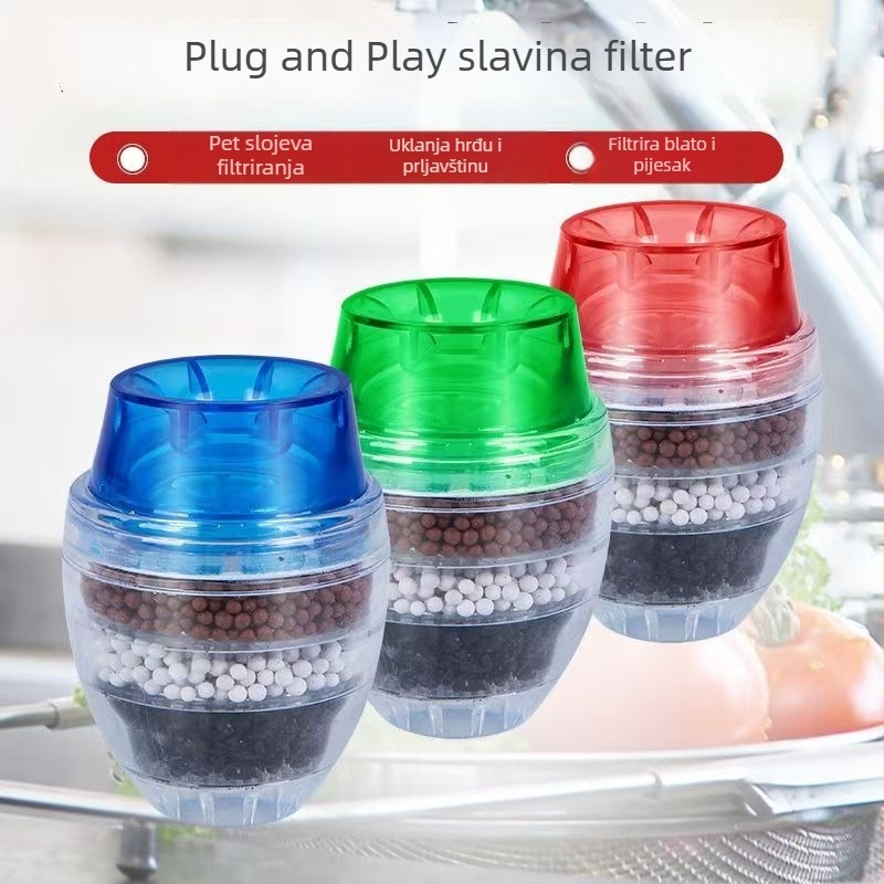 Set filtra za slavinu — višeslojni dizajn, PP materijal, pročišćavanje pitke vode