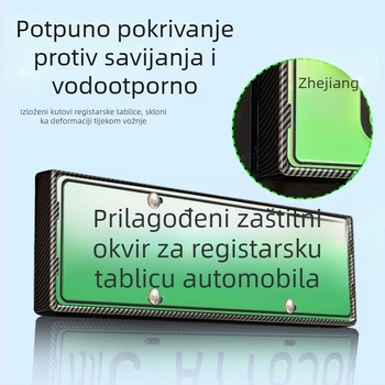 Plastični okvir registarske tablice s punim rubom, kompatibilan s 2025 L90
