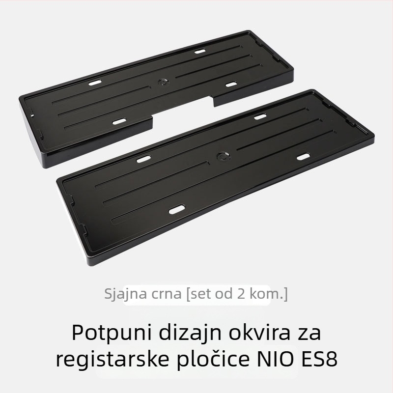 Okvir registarske oznake za Nio ES8 — plastični, električno vozilo, zaštita registarske oznake