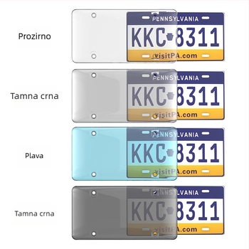 Okvir za registarsku pločicu, univerzalni, plastični, model 556, dio broj 556