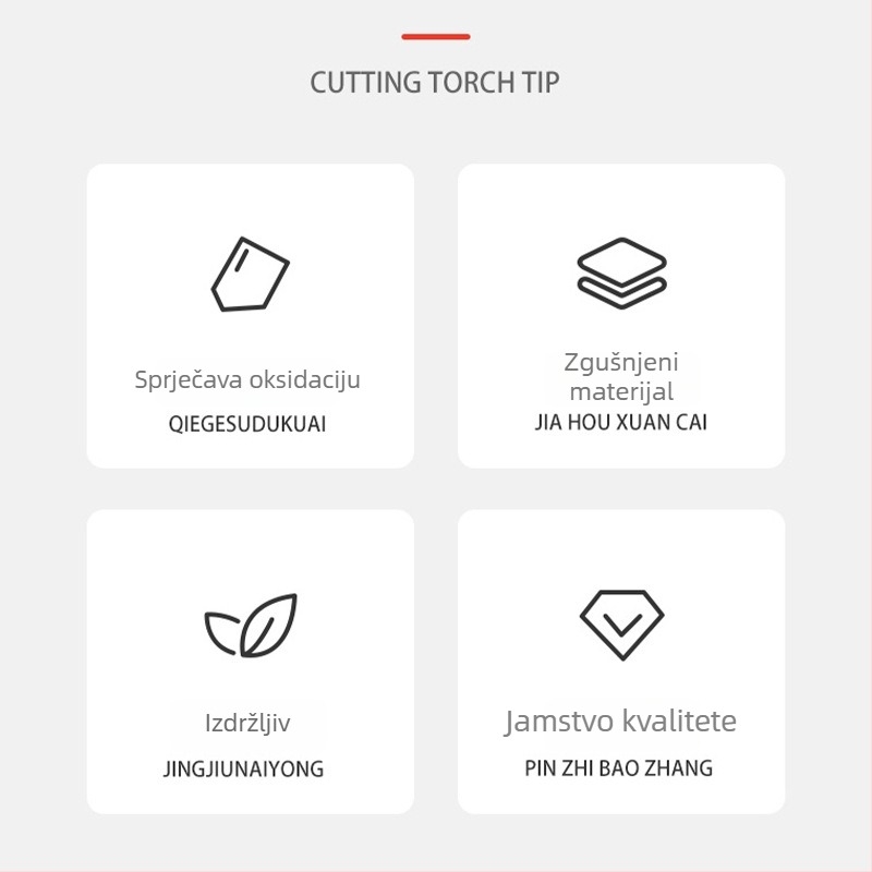 Zaštitna špička MIG pištolja s bakrenom mlaznicom, kompatibilna s 200A/350A/500A, CO2 zaštita, šifra GK3