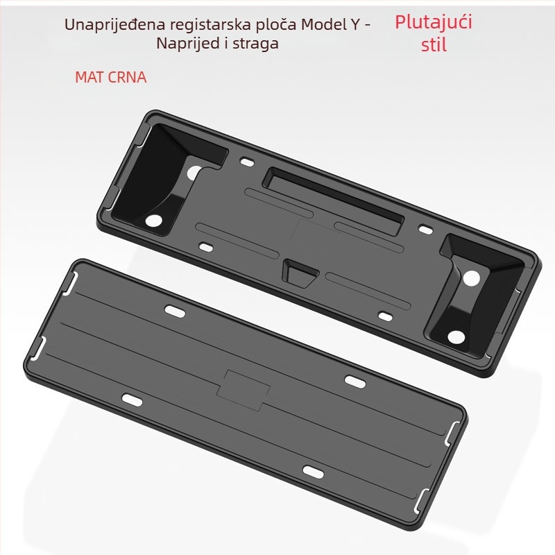 Okvir registarske pločice za Tesla Model Y (nova verzija) – plastika, kompatibilan s SUV, marka Mingshi